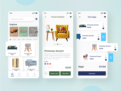 E-commerce App graphic design