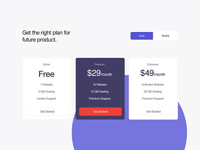 Pricing Page design graphic design landing page pricing ui web