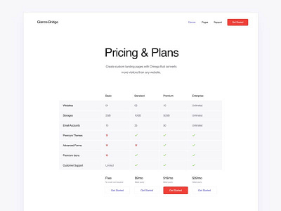 Pricing Page app design landing page pricing ui web