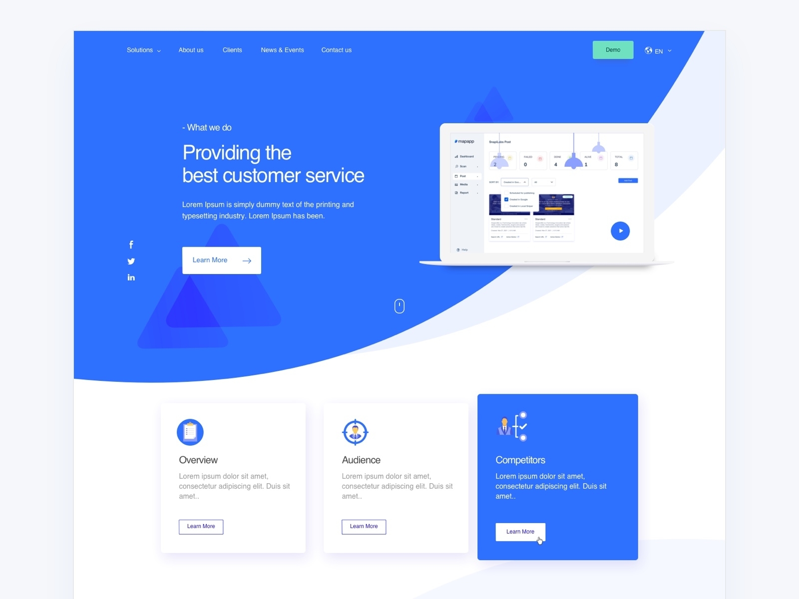 Landing Page UI Design by Prince Reuben on Dribbble