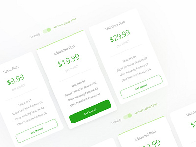 Pricing Plan UI Component