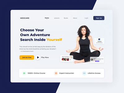 Yoga website design