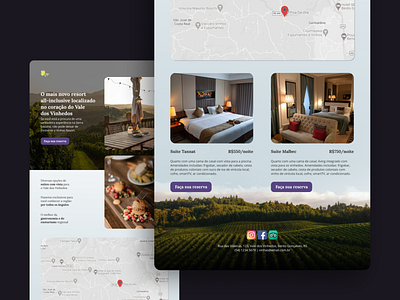 DailyUI 003: landing page dailyui dailyui 003 figma landing page resort ui vineyard