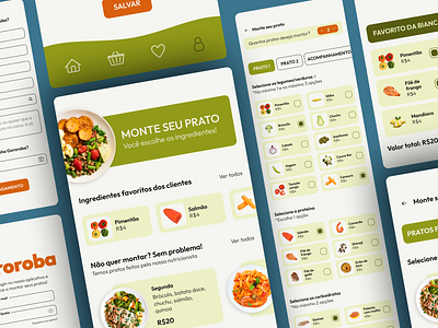 Gororoba: delivery app aplicativo de comida delivery app figma food food delivery ui ux