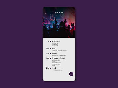 DailyUI 079: itinerary