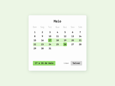 DailyUI 080: date picker