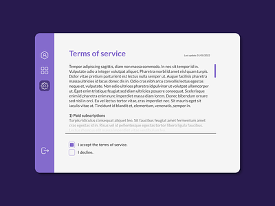 DailyUI 089: terms of service dailyui dailyui 089: terms of service figma terms of service ui