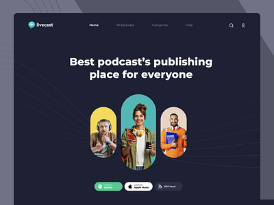Podcast Player Web Application Concept