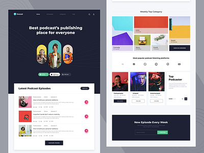 Podcast Player Web Application Concept