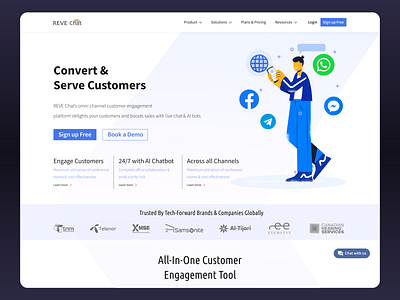 Reve Chat Concept Landing Page