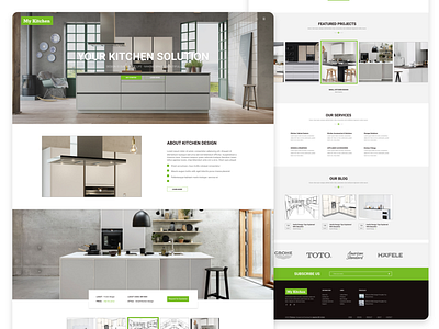 Website Landing Page for Kitchen Solution branding design landingpage responsive typography ui ux website