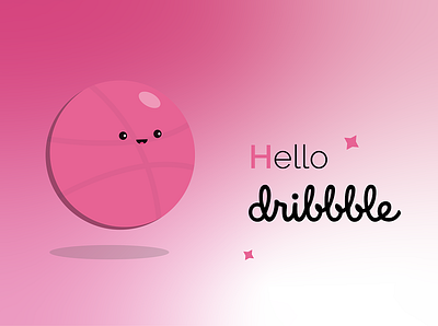Hello Dribbble ! hello hello dribbble illustration vector