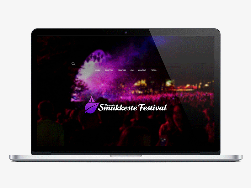 Website for a Danish Music Festival