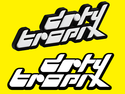 DRTY TROPIX BRANDING branding design handlettering illustration logo logomark typography vector wordmark