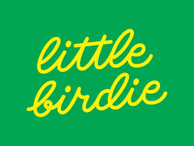 Little Birdie branding design handlettering logomark typography vector wordmark