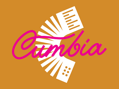 CUMBIA! by WKF cumbia handlettering iconography thick lines typography we know future