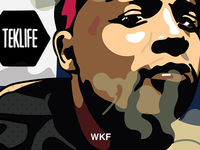 RIP DJ RASHAD dj rashad illustration portrait rip teklife vector