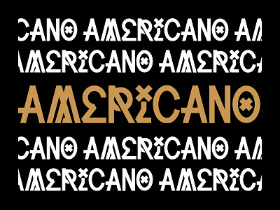 AMERICANO WORDMARK americano type typography wordmark