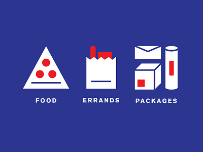 Produce Couriers Icons