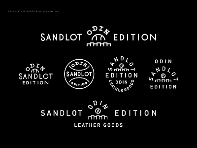 Odin Sandlot Edition Final Dribbble branding goods leather logo logo mark odin sandlot system wordmark