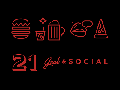 21 Grub & Social Dribbble