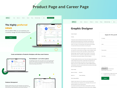 Product and Career Page branding design illustration ui ux web web application