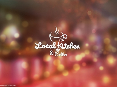 Local Kitchen Flat Logo design