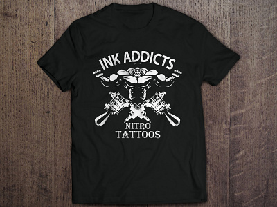 Ink Addicts Tattoo T-shirt Design