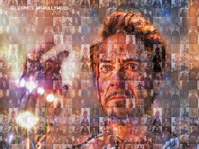Iron Man Photo Mosaic Portraits by Me