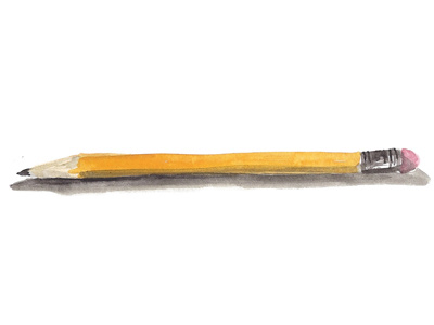 Pencil drawing tools illustration pencil watercolor