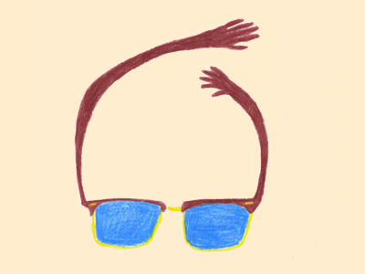 sunglasses colored pencil illustration sunglasses