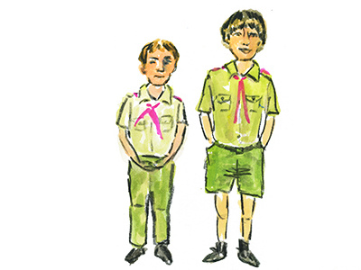 Boy Scouts boy scouts illustration portrait