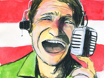 Good Morning, Vietnam illustration portrait robin williams