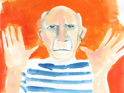 Picasso illustration picasso portrait