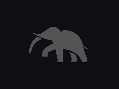 Elephant minimal mark animal elephant icon logo mark minimal symbol vector