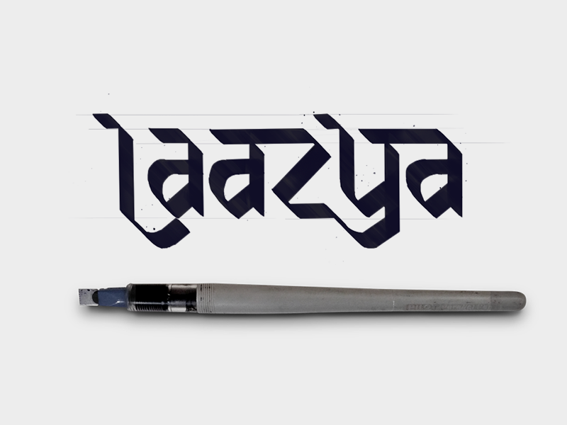 Laazya | Identity boutique logo logotype graphics calligraphy fashion ethnic indian branding identity logo