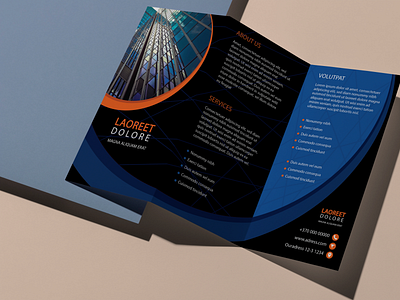 Fold brochure advertising brochure design flyer graphic design illustrator marketing paper print