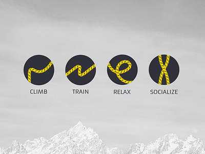 Climbing Gym Icons climb climbing gym icons rope train