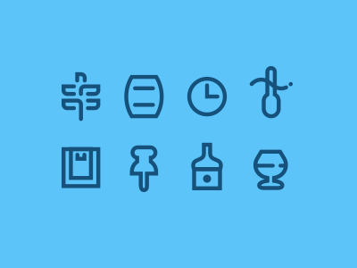 Distillery-Related Icons