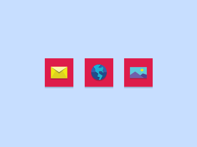 Icons for Artist Registry artwork icon button email icon icon website icon