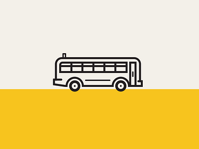 Ascend Bus bus icons mono line transportation