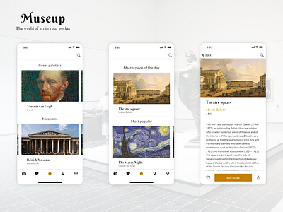 Museum guide app ios app uidesign uxdesign