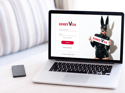 Logo/Main page design for Kinky24 (winning design)