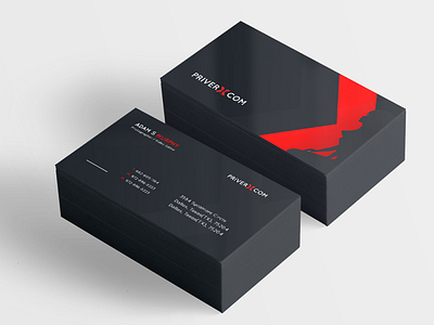 Logotype & Visit card Priver X branding branding and identity business card design design a day graphic design icon logo vector visit card