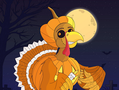 NFT Turkey Collection project: Halloween Turkey animal cartoon character collectable crypto art digital ethereum art graphic design illustration mascot nft nft art nft cartoon nft character nft collection nft token nftartgallery nftartist vector