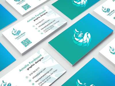 Business card & Logotype branding branding and identity branding design business card design gradient graphic design illustration logo print design vector visit card