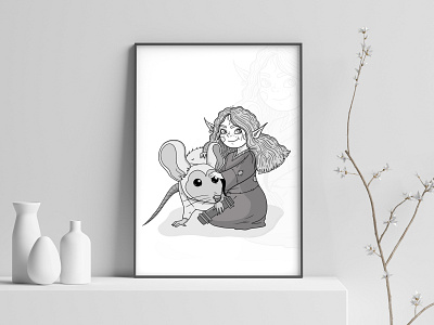 Project "Myths" Illustration animal cartoon character child draw drawing fantasy graphic artist graphic design graphics hand draw hand made illustration myth project