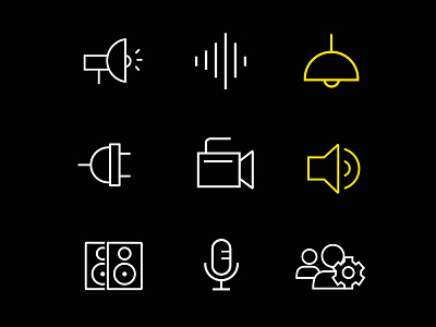 Icons for Audioforma website animation animation icons branding graphic design icons icons design illustration landing page line icons minimalism minimalism icons motion graphics ui ui design ux vector web web design