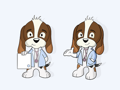 Dog mascot for Veterinary Clinic