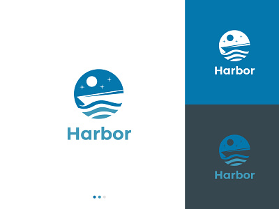 Harbor Logo Design abstract boat boat logo brand branding design emblems graphic design harbor harbor logo icon icon logo illustration logo minimalism logo sea sea logo symbol ui vector